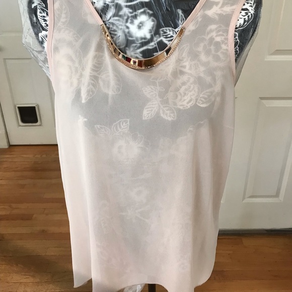 Moon Collection  size XL ballet pink / flesh tone camisole gold detail NWOT - Picture 14 of 15